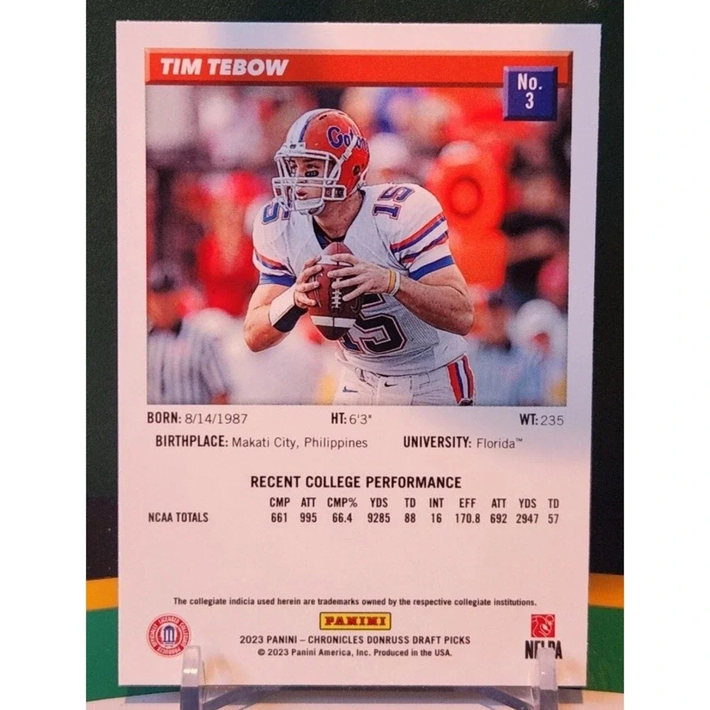 2023 Chronicles Draft Picks Donruss Retro‎ #3 Tim Tebow - Florida Gators